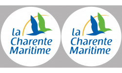 La Charente Maritime 17  - 2fois 5cm - Sticker/autocollant