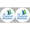La Charente Maritime 17  - 2fois 5cm - Sticker/autocollant