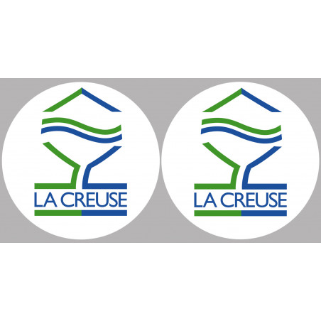 la Creuse  (2fois 5cm) - Sticker/autocollant