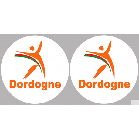 Dordogne (2fois 5cm) - Sticker/autocollant