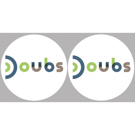 Doubs (2fois 5cm) - Sticker/autocollant