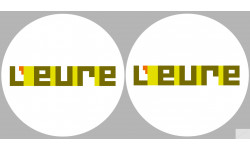 l'Eure (2fois 5cm) - Sticker/autocollant