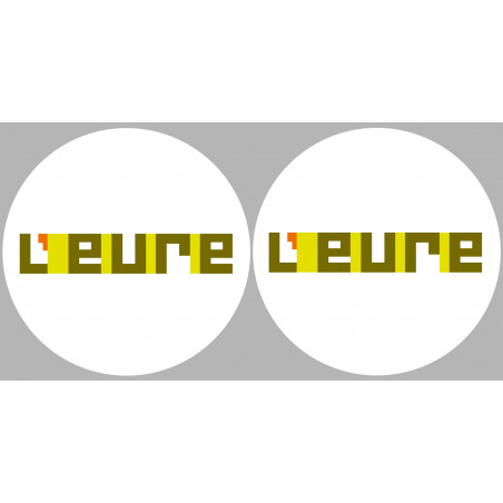 l'Eure (2fois 5cm) - Sticker/autocollant