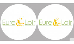 l'Eure et Loir (2fois 5cm) - Sticker/autocollant