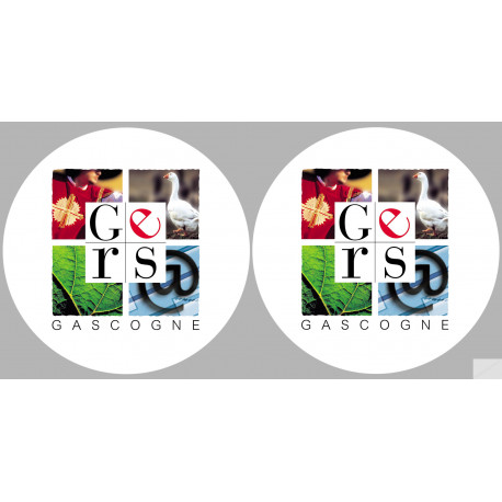 le Gers (2fois 5cm) - Sticker/autocollant