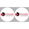la Gironde (2fois 5cm) - Sticker/autocollant