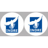 Indre (2fois 5cm) - Sticker/autocollant