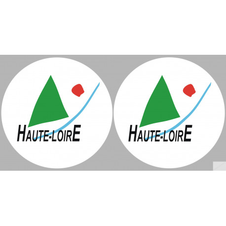 la Haute Loire (2fois 5cm) - Sticker/autocollant