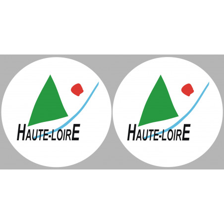 la Haute Loire (2fois 5cm) - Sticker/autocollant