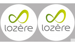 la Lozère (2fois 5cm) - Sticker/autocollant