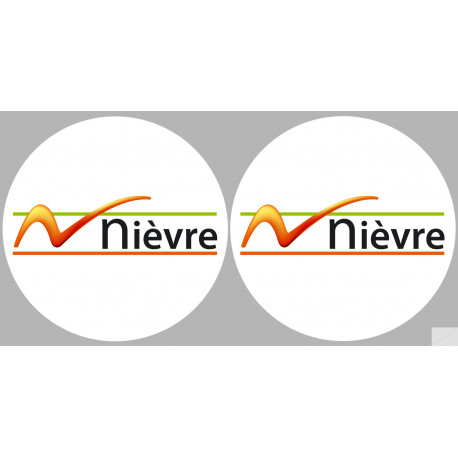 la Nièvre (2fois 5cm) - Sticker/autocollant