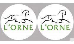l'Orne (2fois 5cm) - Sticker/autocollant