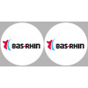 le Bas-Rhin (2fois 5cm) - Sticker/autocollant