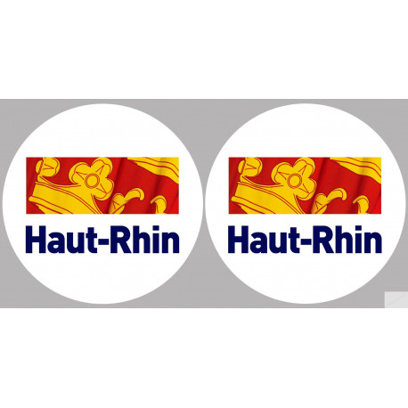 le Haut-Rhin (2fois 5cm) - Sticker/autocollant