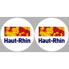 le Haut-Rhin (2fois 5cm) - Sticker/autocollant