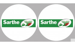 la Sarthe (2fois 5cm) - Sticker/autocollant