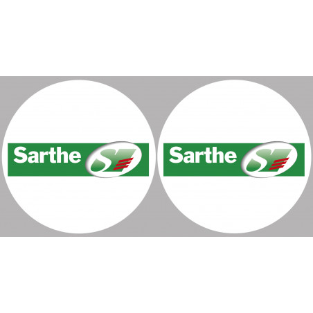 la Sarthe (2fois 5cm) - Sticker/autocollant
