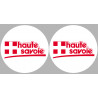 la Haute Savoie (2fois 5cm) - Sticker/autocollant