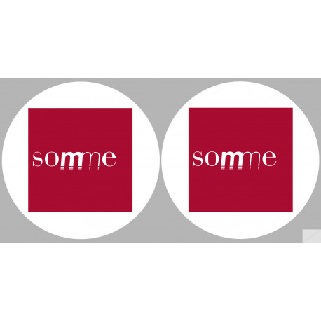 la Somme (2fois 5cm) - Sticker/autocollant