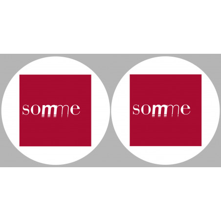 la Somme (2fois 5cm) - Sticker/autocollant