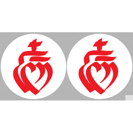 la Vendée (2fois 5cm) - Sticker/autocollant