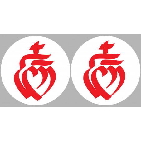 la Vendée (2fois 5cm) - Sticker/autocollant