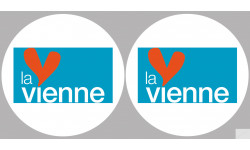 la Vienne (2fois 5cm) - Sticker/autocollant