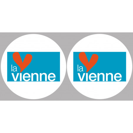 la Vienne (2fois 5cm) - Sticker/autocollant