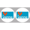 la Vienne (2fois 5cm) - Sticker/autocollant