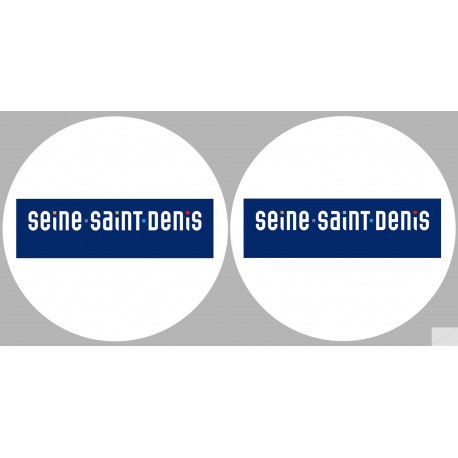 la Seine-Saint-Denis (2fois 5cm) - Sticker/autocollant
