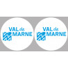 le Val de Marne (2fois 5cm) - Sticker/autocollant