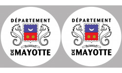 Mayotte - 2fois 5cm - Sticker/autocollant