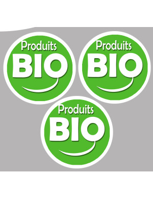 produit bio (3 fois 5cm) - Sticker / autocollant