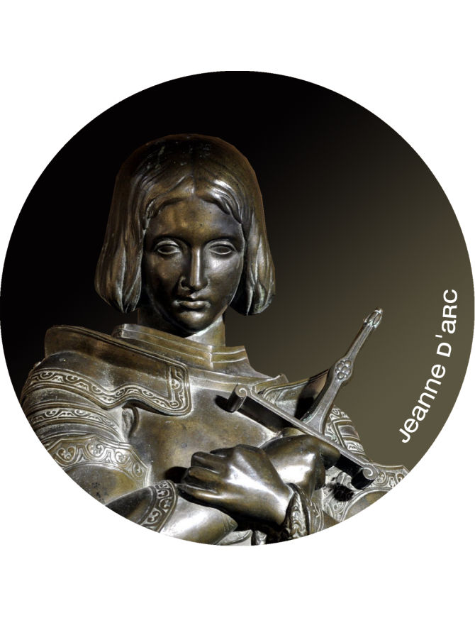 Jeanne d'Arc (10x10cm) - Sticker/autocollant