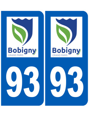 immatriculation Bobigny 93 - Sticker/autocollant