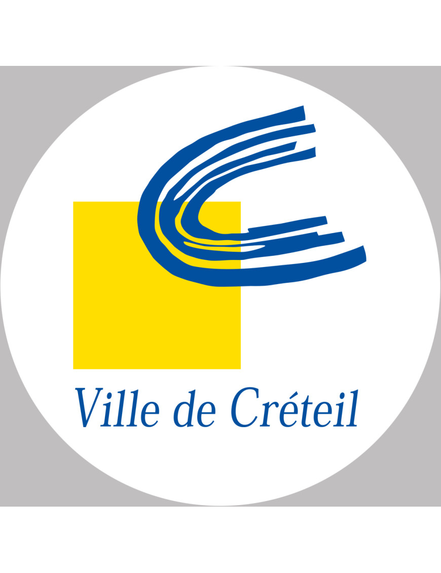 Créteil - 20x20cm - Sticker/autocollant Créteil - 20x20cm - Sticker/autocollant