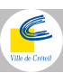 Créteil - 10x10cm - Sticker/autocollant