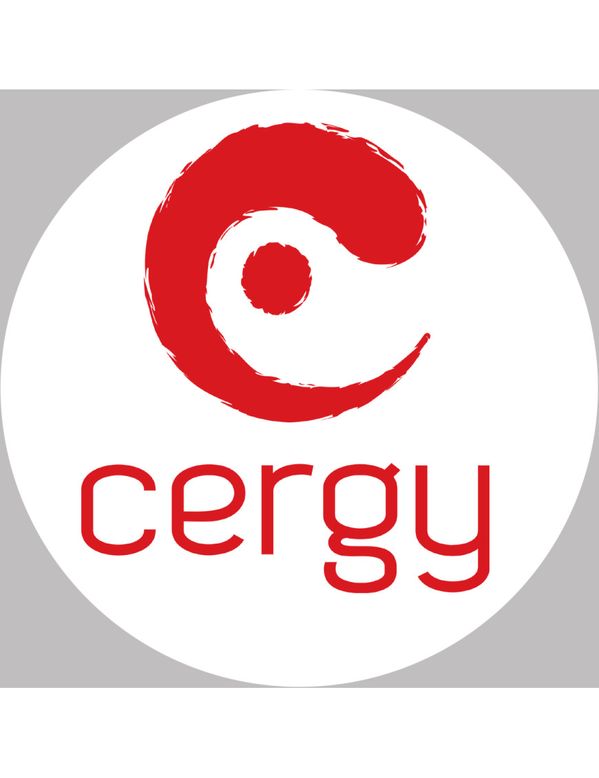 Cergy - 15x15cm - Sticker/autocollant