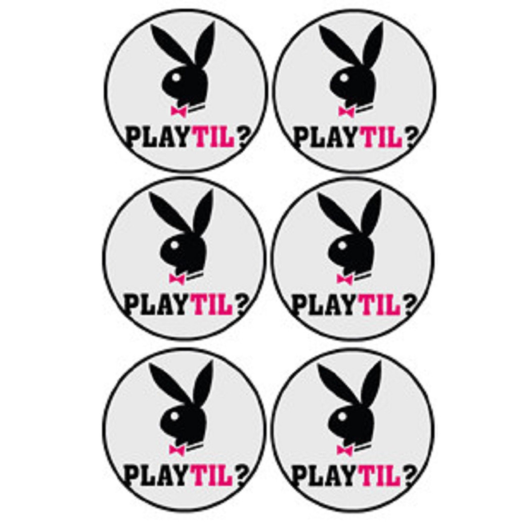 Playtil (6 fois 5cm) - Sticker/autocollant