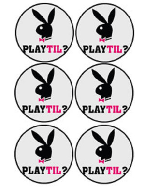 Playtil (6 fois 5cm) - Sticker/autocollant