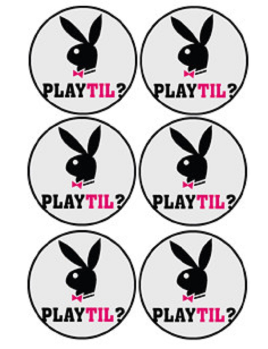 Playtil (6 fois 5cm) - Sticker/autocollant