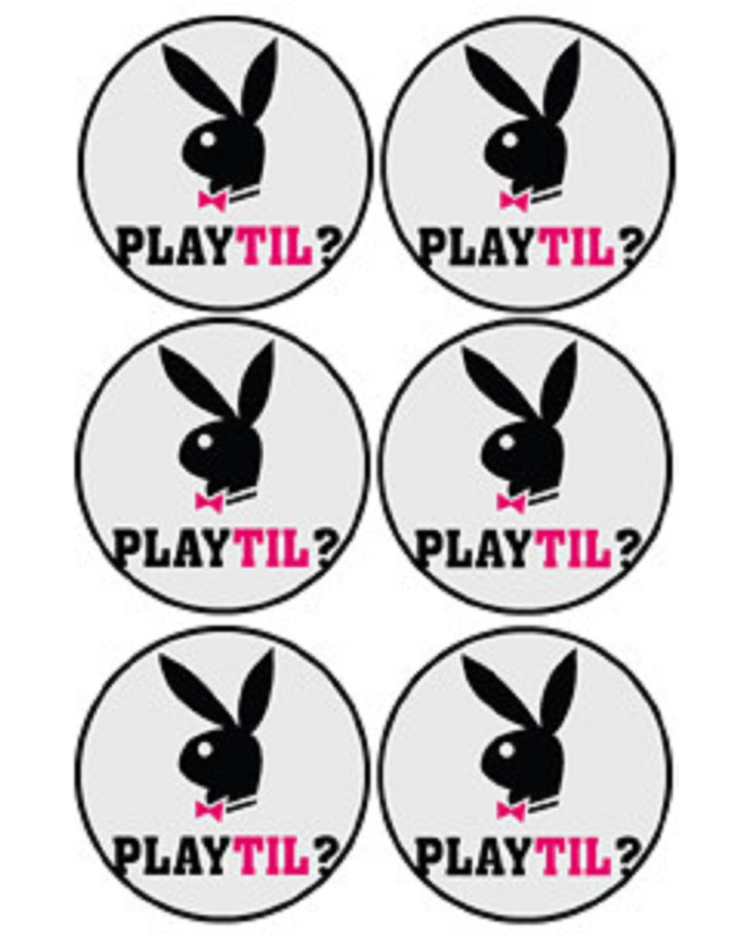 Playtil (6 fois 5cm) - Sticker/autocollant