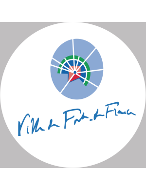Fort de France - 20x20cm - Sticker/autocollant