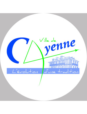 Cayenne - 20x20cm - Sticker/autocollant