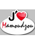 j'aime Mamoudzou (15x11cm) - Sticker/autocollant