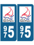 immatriculation Saint-Pierre - Sticker/autocollant