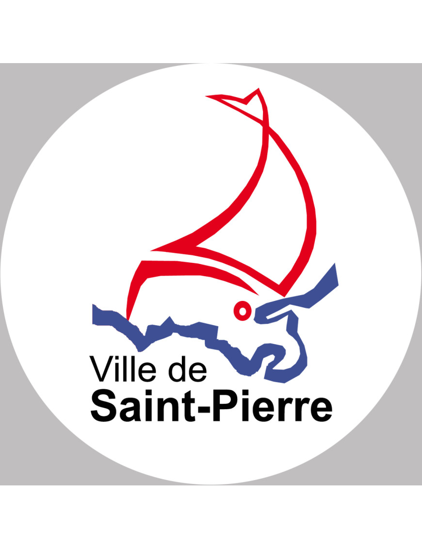 Saint-Pierre - 15x15cm - Sticker/autocollant