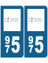 immatriculation 976 (Mayotte) - Sticker/autocollant