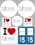Saint-Pierre et Miquelon - Kit 8 stickers - Sticker/autocollant