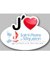 j'aime Saint-Pierre et Miquelon (5x3.7cm) - Sticker/autocollant